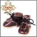 2.2cm Dark Leather Walking Shoes for Blythe, Pullip & Momoko Dolls (RH0016C)