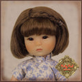 Brown Mohair Wig for 8" Dolls (HD0020A)