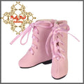 2.2cm Pink Tie Bootie for Blythe, Pullip & Momoko Dolls (RH0014D)