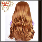 Wavy Dark Brown Parting Wig for 18" Girl (AD0008A)