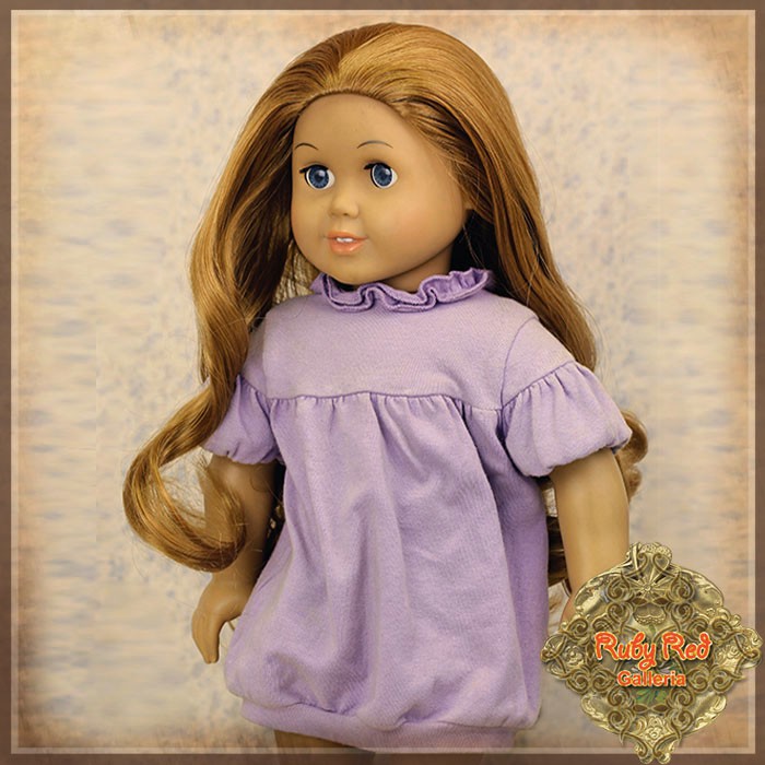 Wavy Brown Parting Wig for 18" Play Girl (AD0007F)