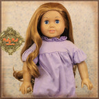 Wavy Brown Parting Wig for 18" Play Girl (AD0007F)