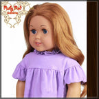 Wavy Brunette Parting Wig for 18" Girl (AD0007E)
