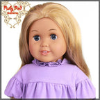 Wavy Frosted Blonde Parting Wig for 18" Girl (AD0007D)