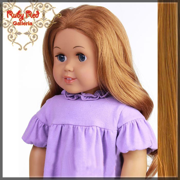 Wavy Auburn Parting Wig for 18" Girl (AD0007B)