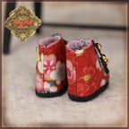Floral Fabric Boots for 8" Dolls (HH0052A)