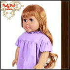 Wavy Brunette Bang Wig for 18" Girl (AD0006E)