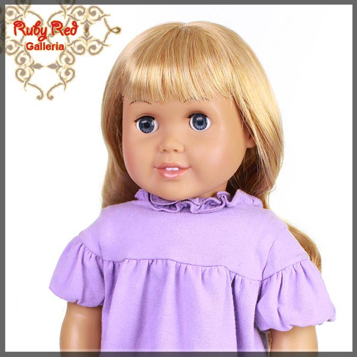 Wavy Frosted Blonde Bang Wig for 18" Girl (AD0006D)