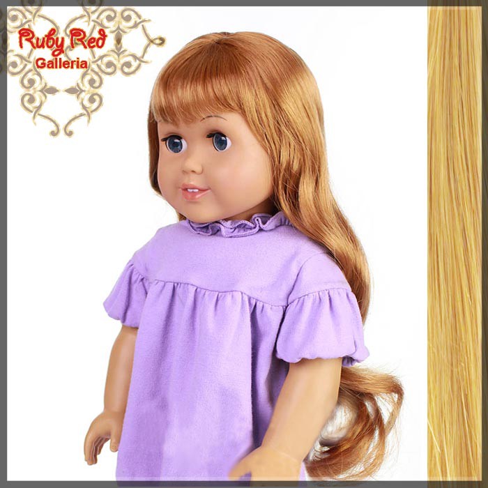 Wavy Frosted Blonde Bang Wig for 18" Girl (AD0006D)