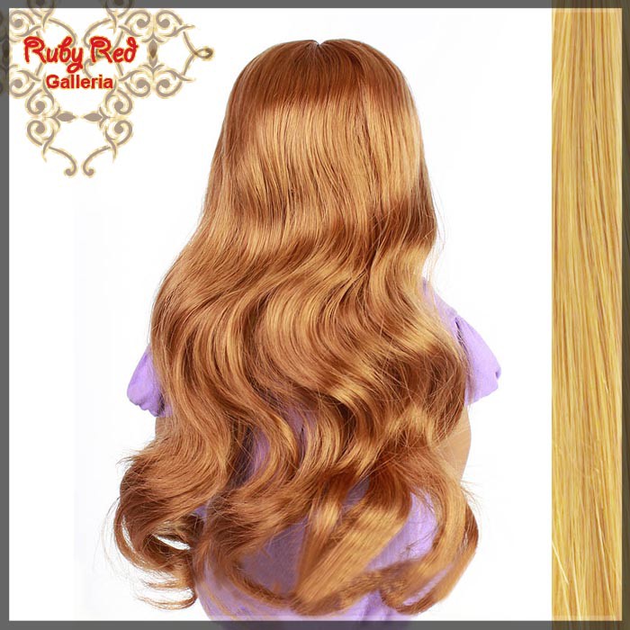 Wavy Frosted Blonde Bang Wig for 18" Girl (AD0006D)