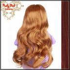 Wavy Dark Auburn Bang Wig for 18" Girl (AD0006C)