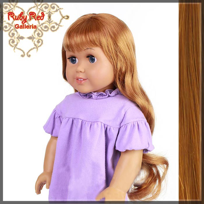 Wavy Auburn Bang Wig for 18" Girl (AD0006B)