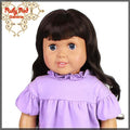 Wavy Dark Brown Bang Wig for 18" Girl (AD0006A)