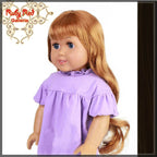 Wavy Dark Brown Bang Wig for 18" Girl (AD0006A)