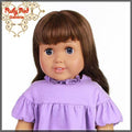 Wavy Brunette Bang Wig for 18" Girl (AD0005E)