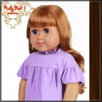 Wavy Brunette Bang Wig for 18" Girl (AD0005E)