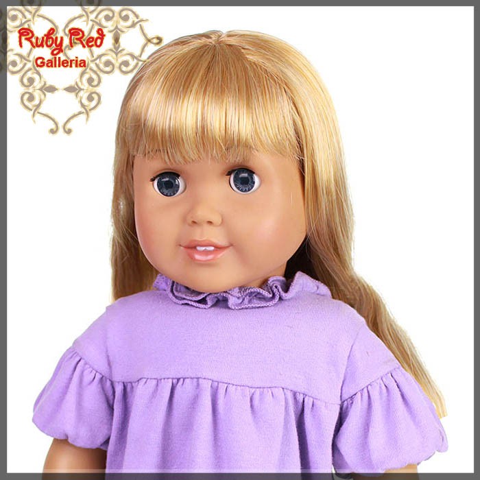 Wavy Frosted Blonde Bang Wig for 18" Girl (AD0005D)