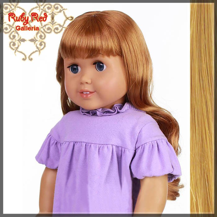 Wavy Frosted Blonde Bang Wig for 18" Girl (AD0005D)