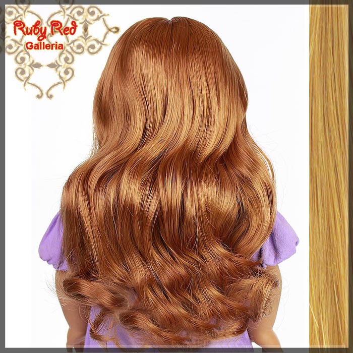 Wavy Frosted Blonde Bang Wig for 18" Girl (AD0005D)