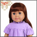 Wavy Dark Auburn Bang Wig for 18" Girl (AD0005C)
