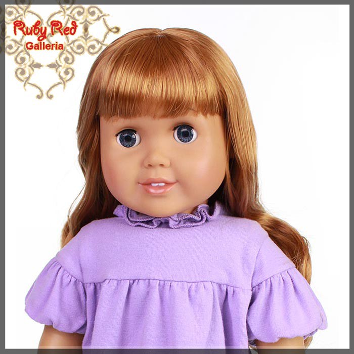 Wavy Auburn Bang Wig for 18" Girl (AD0005B)