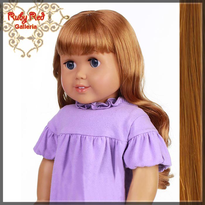 Wavy Auburn Bang Wig for 18" Girl (AD0005B)
