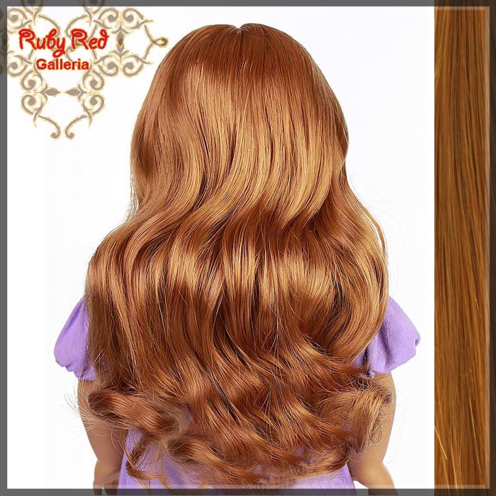 Wavy Auburn Bang Wig for 18" Girl (AD0005B)