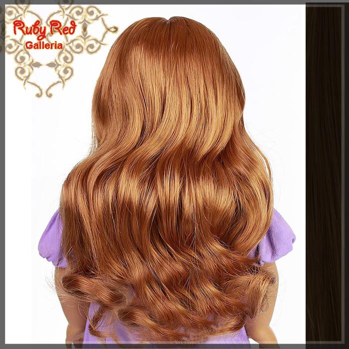 Wavy Dark Brown Bang Wig for 18" Girl (AD0005A)