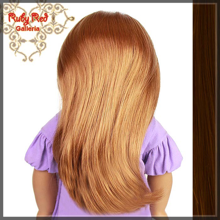 Straight Brunette Parting Wig for 18" Girl (AD0004E)