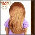 Straight Brunette Parting Wig for 18" Girl (AD0004E)