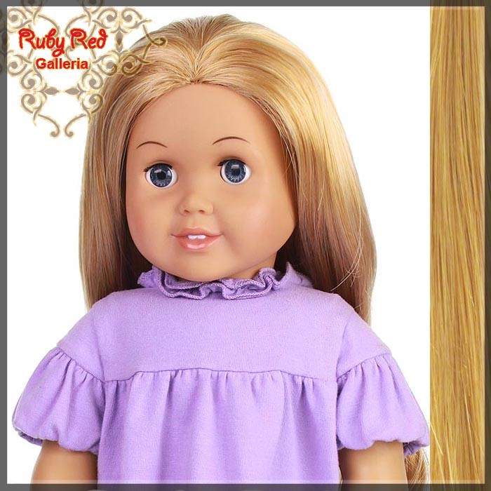 Straight Frosted Blonde Parting Wig for 18" Girl (AD0004D)