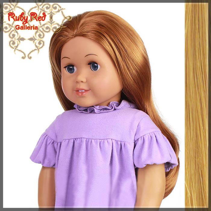 Straight Frosted Blonde Parting Wig for 18" Girl (AD0004D)