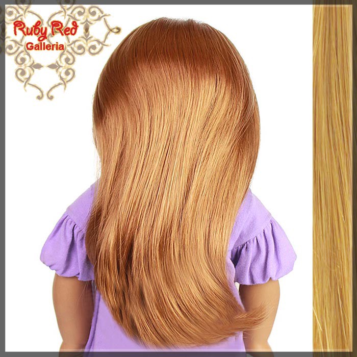 Straight Frosted Blonde Parting Wig for 18" Girl (AD0004D)
