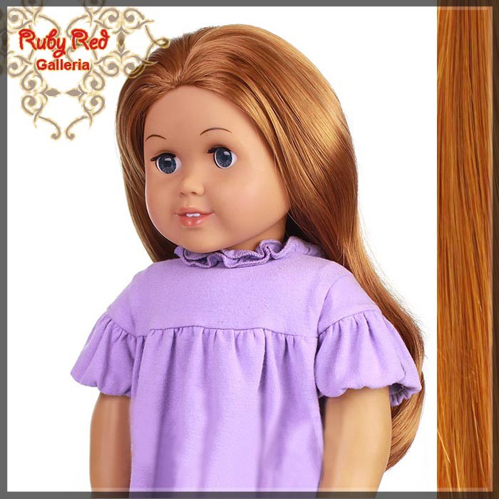Straight Auburn Parting Wig for 18" Girl(AD0004B)
