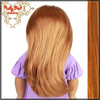 Straight Auburn Parting Wig for 18" Girl(AD0004B)