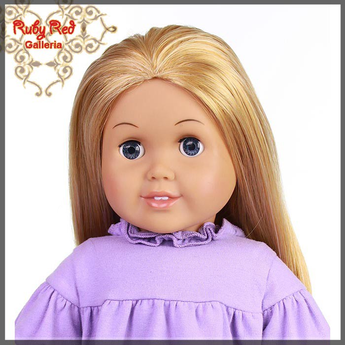 Straight Frosted Blonde Parting Wig for 18" Girl (AD0003D)