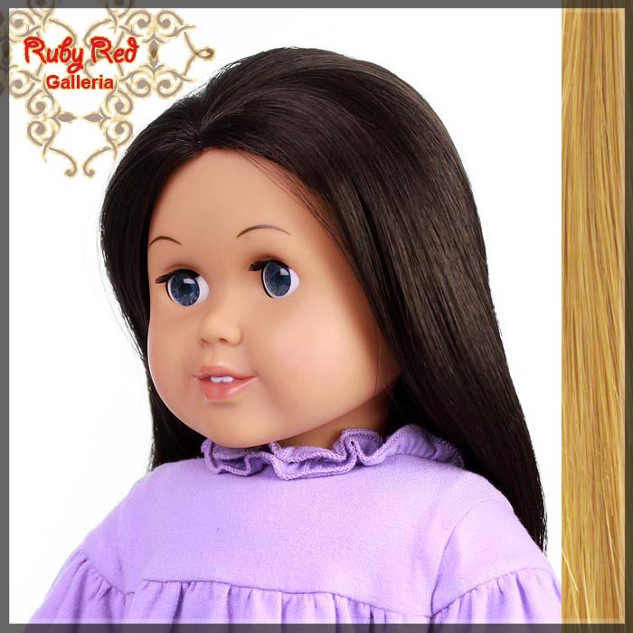 Straight Frosted Blonde Parting Wig for 18" Girl (AD0003D)