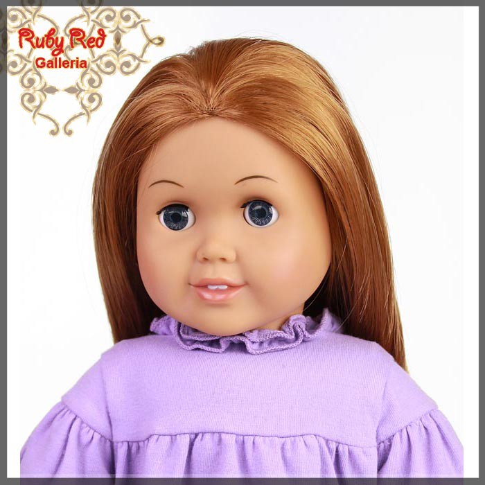 Straight Auburn Parting Wig for 18" Girl(AD0003B)