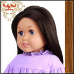 Straight Auburn Parting Wig for 18" Girl(AD0003B)