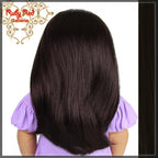 Straight Dark Brown Parting Wig for 18" Girl (AD0003A)