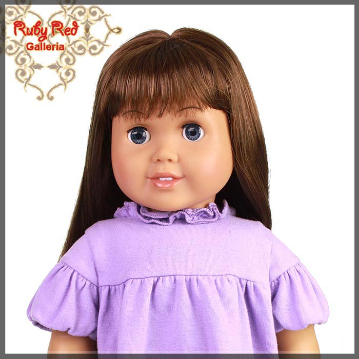 Straight Brunette Bang Wig for 18" Girl (AD0002E)