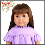 Straight Brunette Bang Wig for 18" Girl (AD0002E)