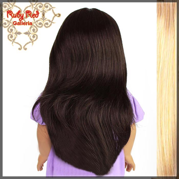 Straight Frosted Blonde Bang Wig for 18" Girl(AD0002D)