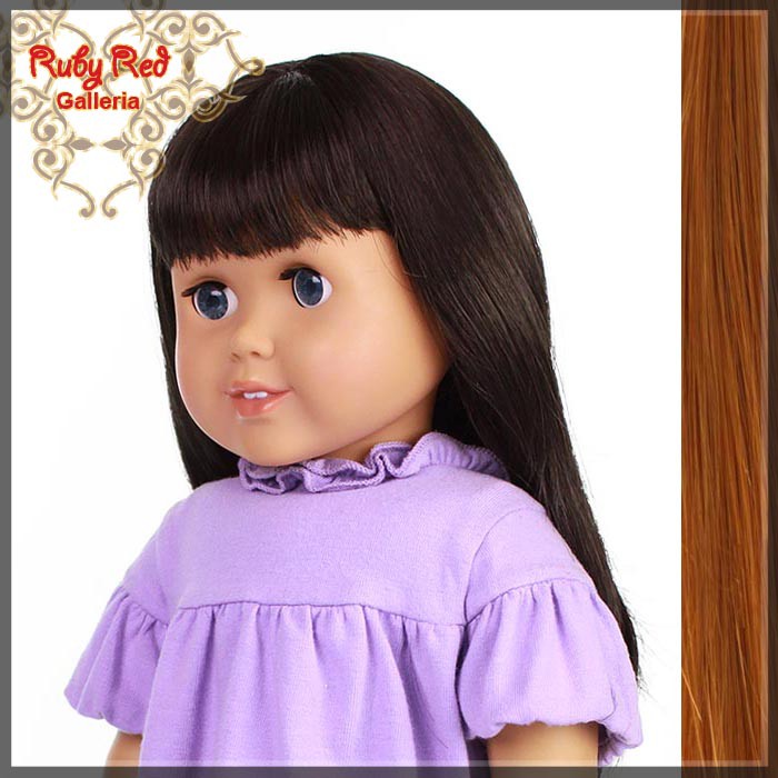 Straight Auburn Bang Wig for 18" Girl(AD0002B)