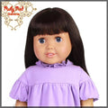 Straight Dark Brown Bang Wig for 18" Girl (AD0002A)