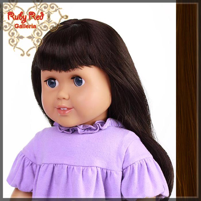 Straight Brunette Bang Wig for 18" Girl (AD0001E)