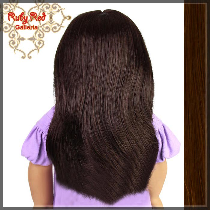 Straight Brunette Bang Wig for 18" Girl (AD0001E)