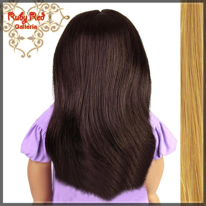 Straight Frosted Blonde Bang Wig for 18" Girl (AD0001D)