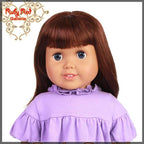 Straight Dark Auburn Bang Wig for 18" Girl (AD0001C)