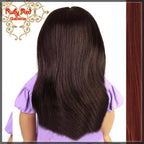 Straight Dark Auburn Bang Wig for 18" Girl (AD0001C)
